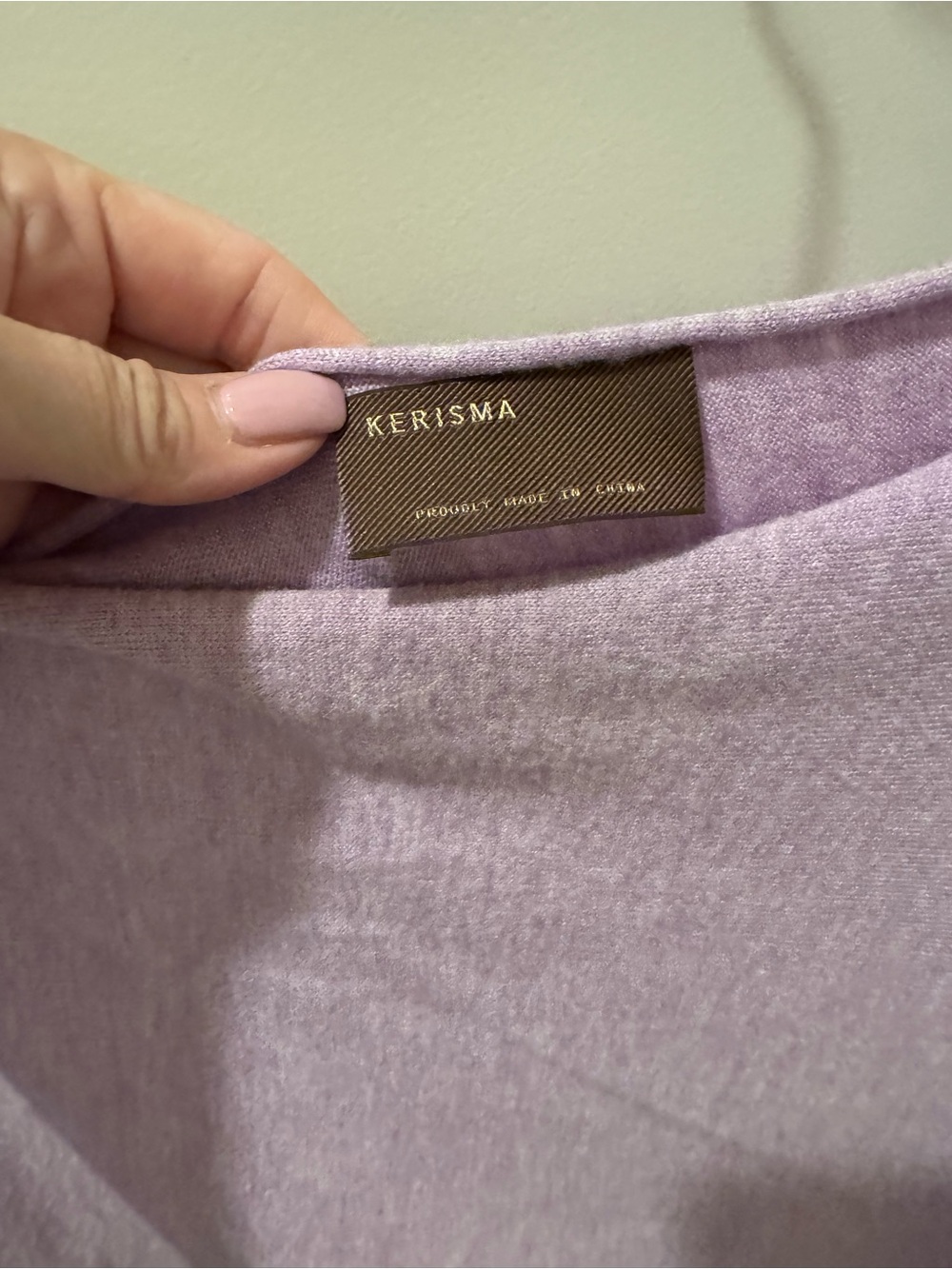 Kerisma Soft Lavender Crewneck Pullover